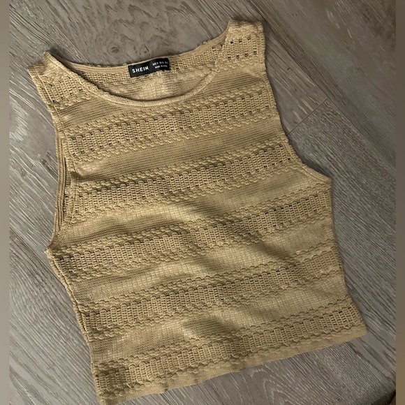 Tan Midi Skirt and Crop Tank 2 Piece Set - Picture 3 of 5